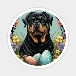 Rottweiler happy easter day Magnet